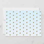 かわいい園芸ガール花付き誕生日 招待状 (裏面)