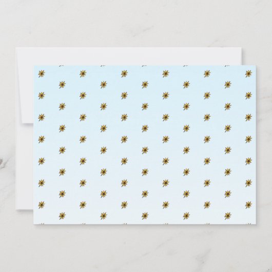 かわいい園芸ガール花付き誕生日 招待状 (裏面)