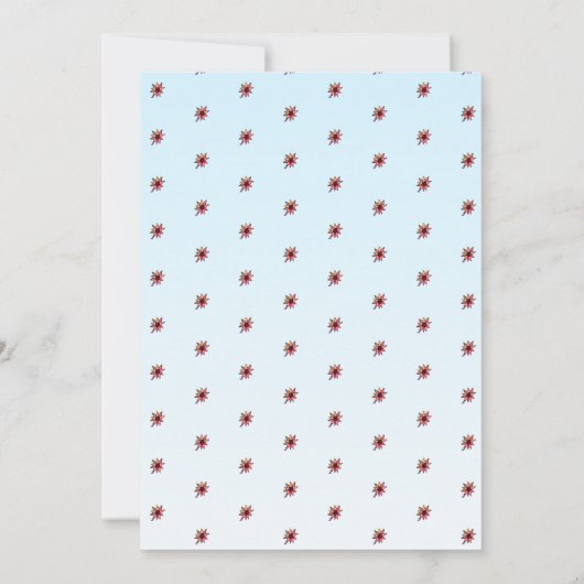 かわいい園芸ガール花付き誕生日 招待状 (裏面)