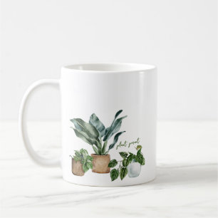 かわいい園芸植物の親 コーヒーマグカップ