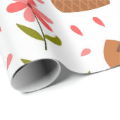 かわいい園芸用具と植物シームレスなパターン ラッピングペーパー (ロールコーナー)