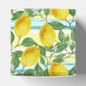 かわいい地中海のサマーレモンフルーツアートパターン フェイバーボックス (上部)