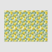 かわいい地中海のサマーレモンフルーツアートパターン 薄葉紙 (正面)