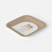 かわいい地元で育った農場チキンマウス赤ちゃんシャワー ペーパープレート (傾斜あり)