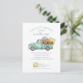 かわいい地元で育てられた水彩 ニュートラルベビーシャワー ポストカード (スタンド正面)