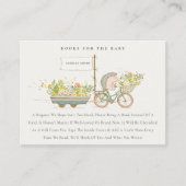 かわいい地元で育てられた赤ちゃんシャワー用ハリネズミの本 エンクロージャーカード (正面)