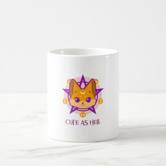 かわいい地獄のキツネ コーヒーマグカップ (中央)