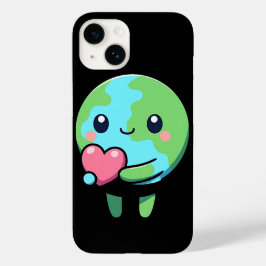 かわいい地球の愛iPhone 14ケースかわいい惑星 Case-Mate iPhone 14ケース