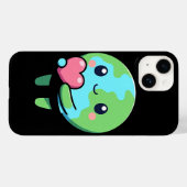 かわいい地球の愛iPhone 14ケースかわいい惑星 Case-Mate iPhoneケース (裏面 (横))