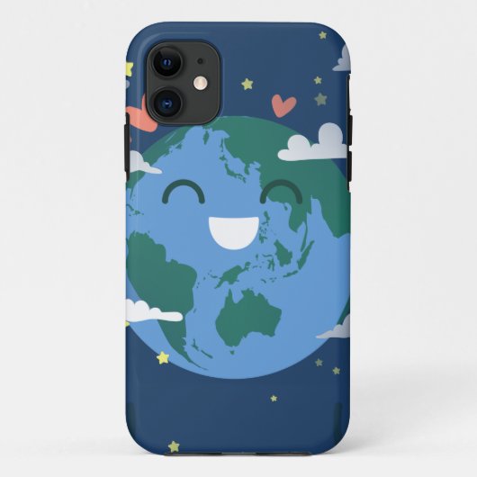 かわいい地球の日 Case-Mate iPhoneケース (裏面)