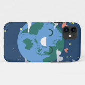 かわいい地球の日 Case-Mate iPhoneケース (裏面(横))