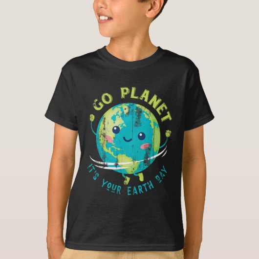 かわいい地球の日 Tシャツ (正面)