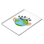 かわいい地球の耳のパターン ノートブック (左側)