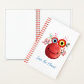 かわいい地球を守るコレクション スパイラルノートブック ノートブック (内側)