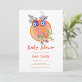 かわいい地球を守ろうベイビーシャワーの招待状 招待状 (スタンド正面)