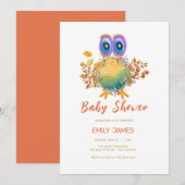 かわいい地球を守ろうベイビーシャワー 招待状 (正面/裏面)