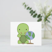 かわいい地理のカメ ポストカード (スタンド正面)