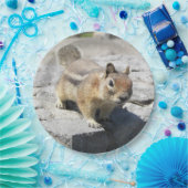 かわいい地面リスの自然写真 ペーパープレート (パーティー)