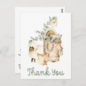 かわいい坊(ぼ)保(ほう)のベビーシャワー贈り物ありがとう ポストカード (正面/裏面)