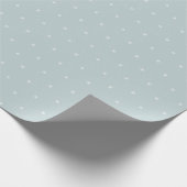 かわいい埃っぽい青い白い雪の結晶の冬の休日 ラッピングペーパー (角)