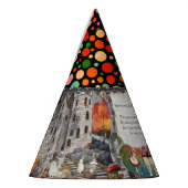 かわいい城アリスルイスのキャロルドット パーティーハット (左)