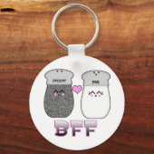 かわいい塩コショウBFF キーホルダー (正面)