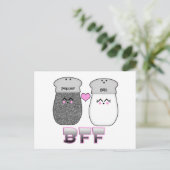 かわいい塩コショウBFF ポストカード (スタンド正面)