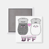 かわいい塩Pepper BFF マグネット (正面/裏面)