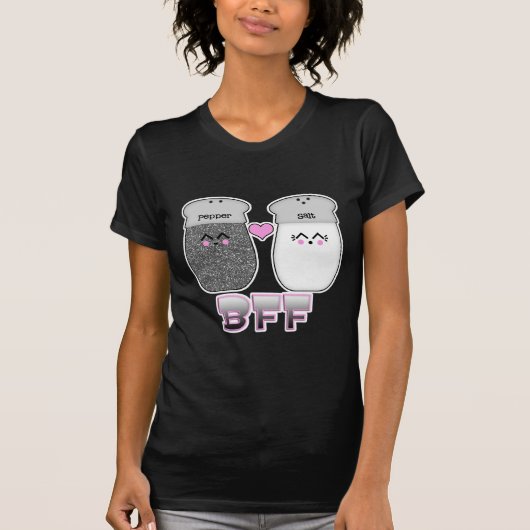 かわいい塩Pepper BFF Tシャツ (正面)