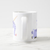 かわいい変わった漫画ユニコーンジャンボマグカップ ジャンボコーヒーマグカップ (裏面)