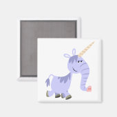 かわいい変わった漫画ユニコーン磁石 マグネット (正面/裏面)