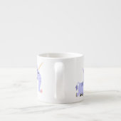 かわいい変わった漫画ユニコーンEspresso Mug エスプレッソカップ (裏面)