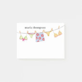 かわいい夏あなたの名前を追加カスタムする ポストイット (正面)