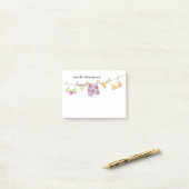 かわいい夏あなたの名前を追加カスタムする ポストイット (デスク上)