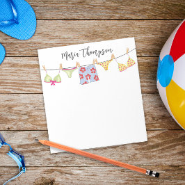 かわいい夏お洒落水着おもしろい ノートパッド