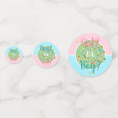 かわいい夏のおもしろいカラフル紙吹雪ドット コンフェッティ (裏面)