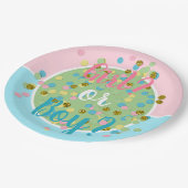 かわいい夏のおもしろいカラフル紙吹雪ドット ペーパープレート (アングル)