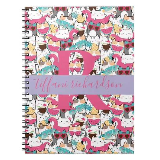 かわいい夏のかわいい子ネコ ノートブック (正面)