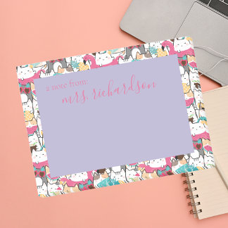 かわいい夏のかわいい子ネコ ポストイット