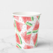 かわいい夏のかわいい水彩スイカ 紙コップ (右)
