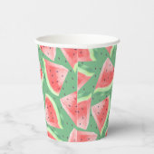 かわいい夏のかわいい水彩スイカ 紙コップ (右)