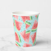 かわいい夏のかわいい水彩スイカ 紙コップ (右)