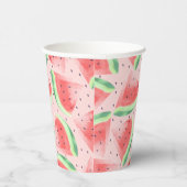 かわいい夏のかわいい水彩スイカ 紙コップ (右)