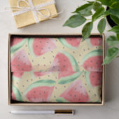 かわいい夏のかわいい水彩スイカ 薄葉紙 (ギフト)