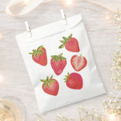 かわいい夏のイチゴ フェイバーバッグ (クリップ留めされた状態)