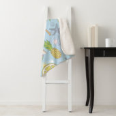 かわいい夏のイラストレーションにスイカが入った模様。  シェルパブランケット (インサイチュ)