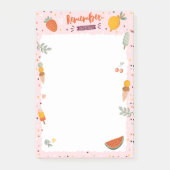 かわいい夏のイラスト アイスクリーム フルーツ ポストイット (正面)