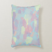 かわいい夏のカラフルパステルブラッシュストローク アクセントクッション (正面(垂直))