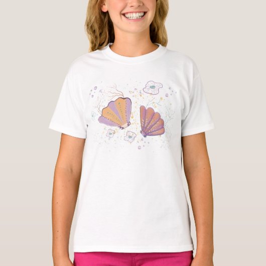 かわいい夏のキャラクター Tシャツ (正面)