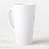 かわいい夏のコーヒーカップと豆 カフェラテマグ (左アングル)